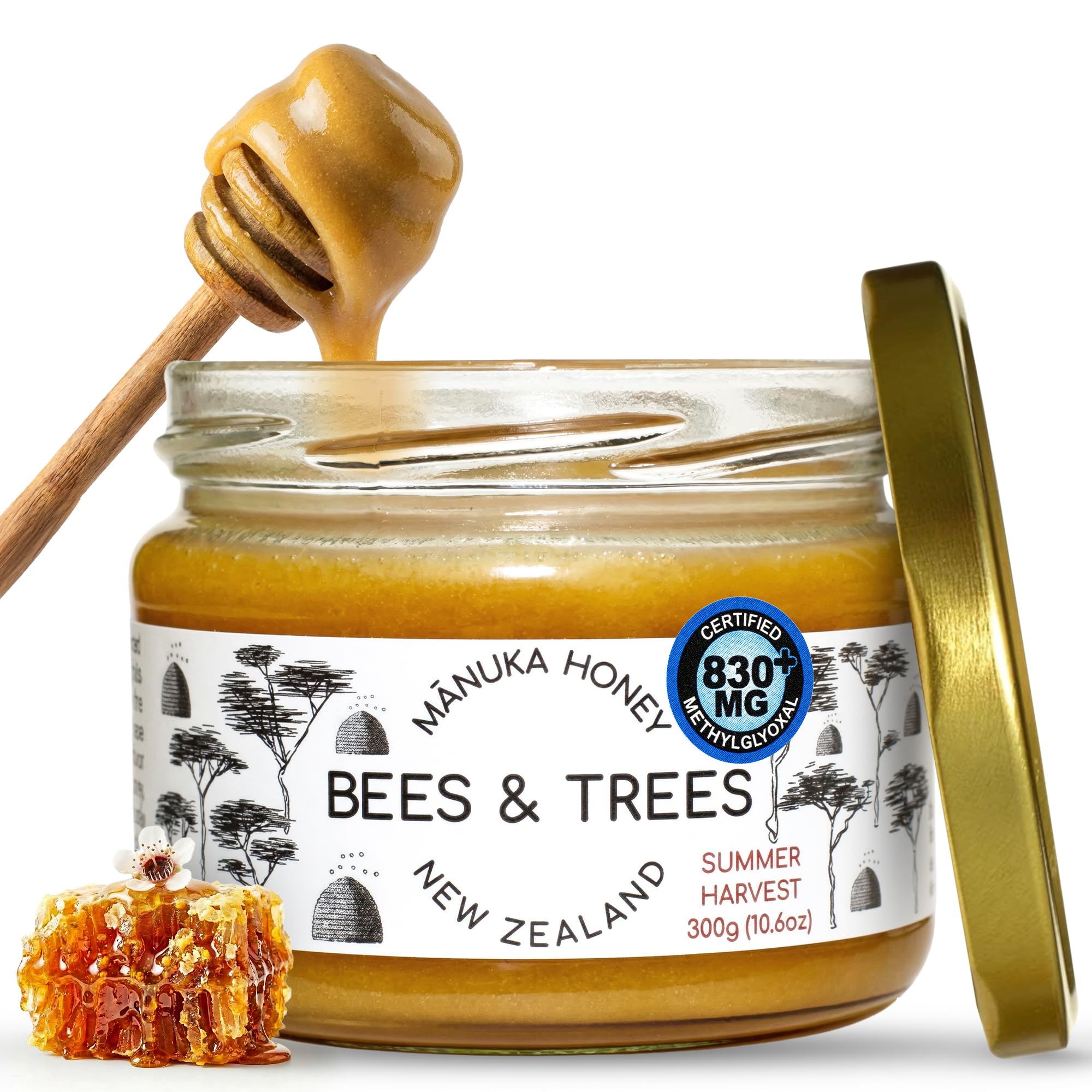 Bees & Trees Manuka Honey 830+ MGO