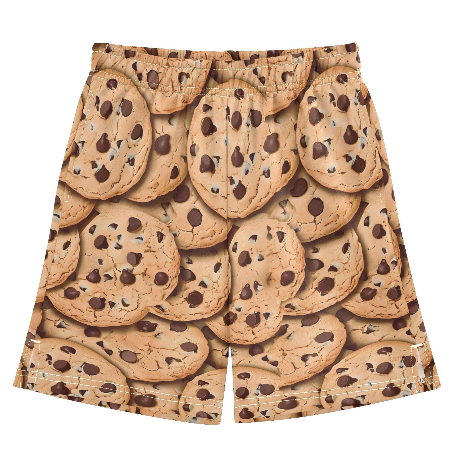 panksolu Chocolate Chip Cookies Boys Shorts Casual Athletic Short Summer Track Shorts 14-15 Y