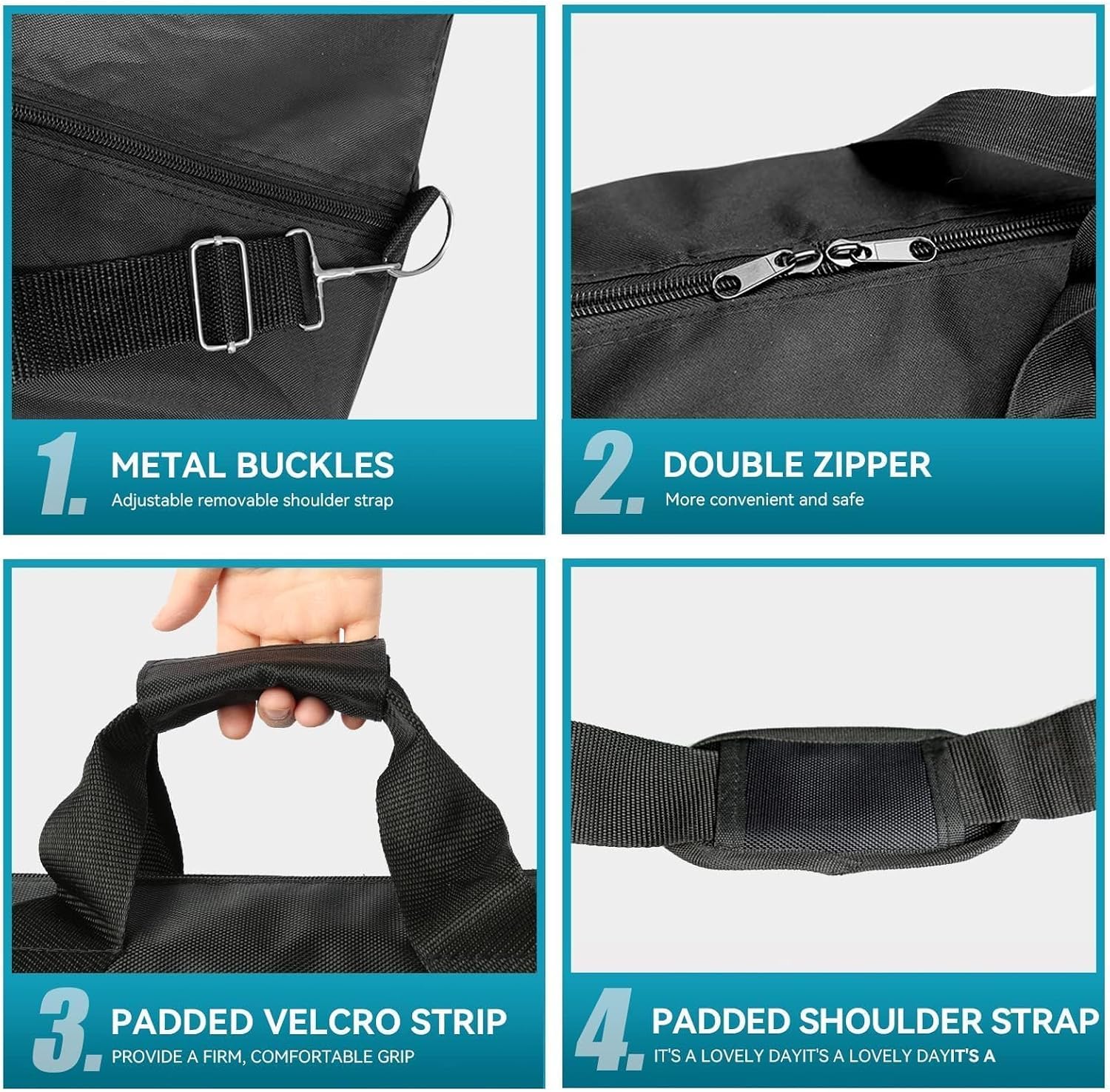 EMART Borsa per Treppiede, 120 cm Custodia per Treppiede Borsa | Tracolla Regolabile, Maniglia Resistente e Doppia , Adatto a Cernierastativi luci, Aste per Microfoni
