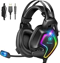 Xbox One Headset, Beexcellent Ⅻ Gaming Headset with 3D Surround Sound, Noise Cancelling Mic for PS4 PS5 MAC PC