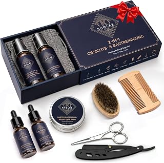 KHOLEZ Bartpflege Set für Männer Bart Set Weihnachtsgeschenke für Männer