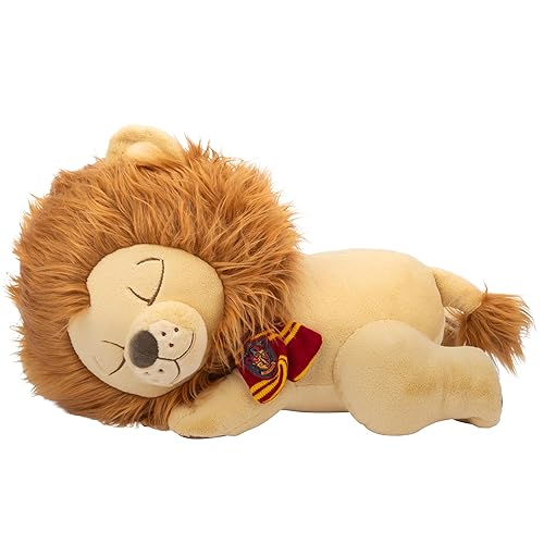 Jazwares Harry Potter Gryffindor Lion 18-inch Sleeping Plush - Ultrasoft Officially Licensed Warner Brothers Product Ages 2+ - Gryffindor Lion