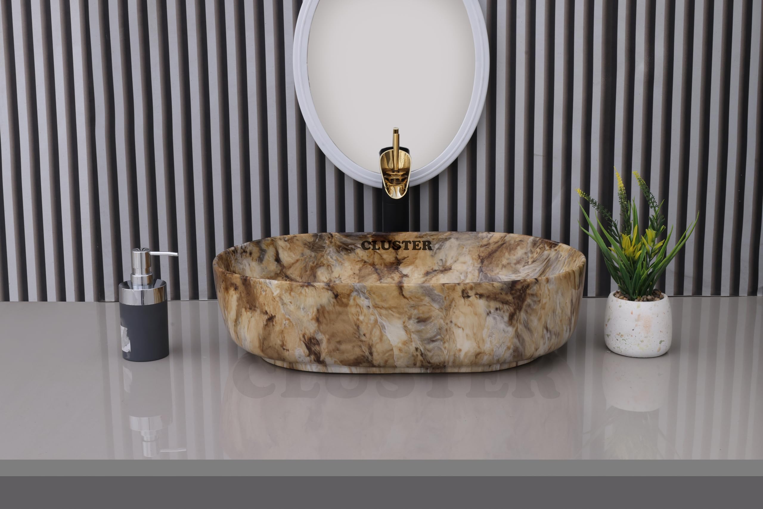 Cluster Designer Wash Basin - Ceramic Sink for Bathroom -17 Cluster Designer Wash Basin - Ceramic Sink for Bathroom -17