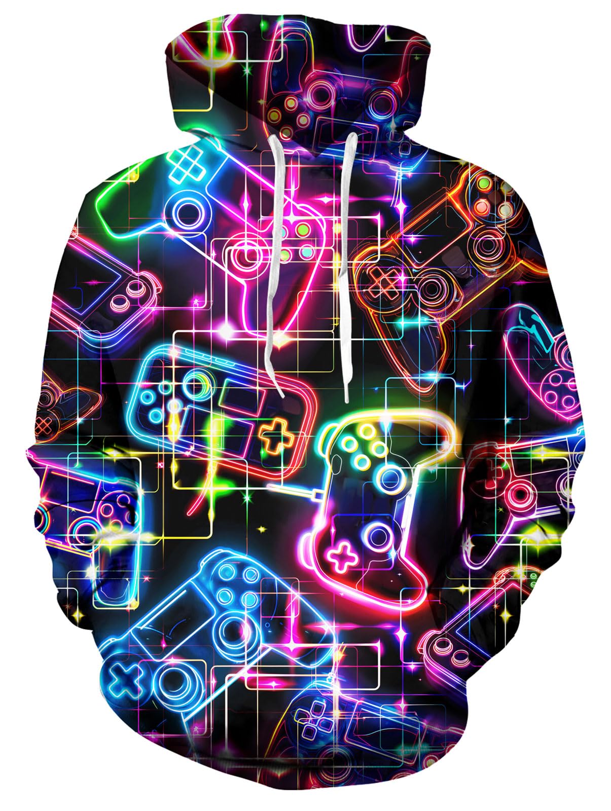 GoodstoworldUnisex Cool 3D Fleece Liner Hoodies Upgrade Quality Pullover Novelty Print Sweatshirt With Front Pocket S-XXL