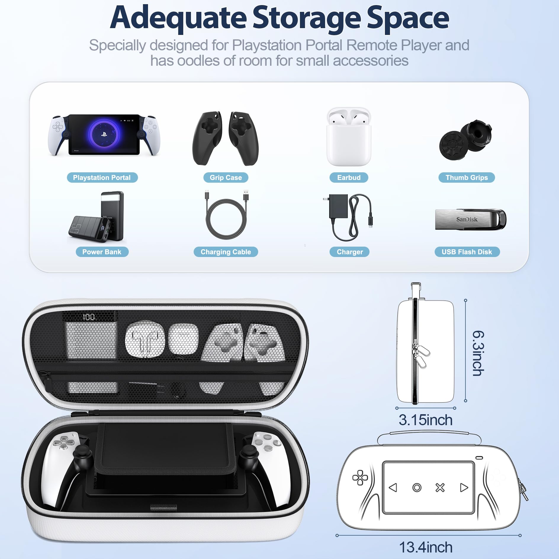 Amazon.com: PS Portal Carry Case Compatible with Playstation 