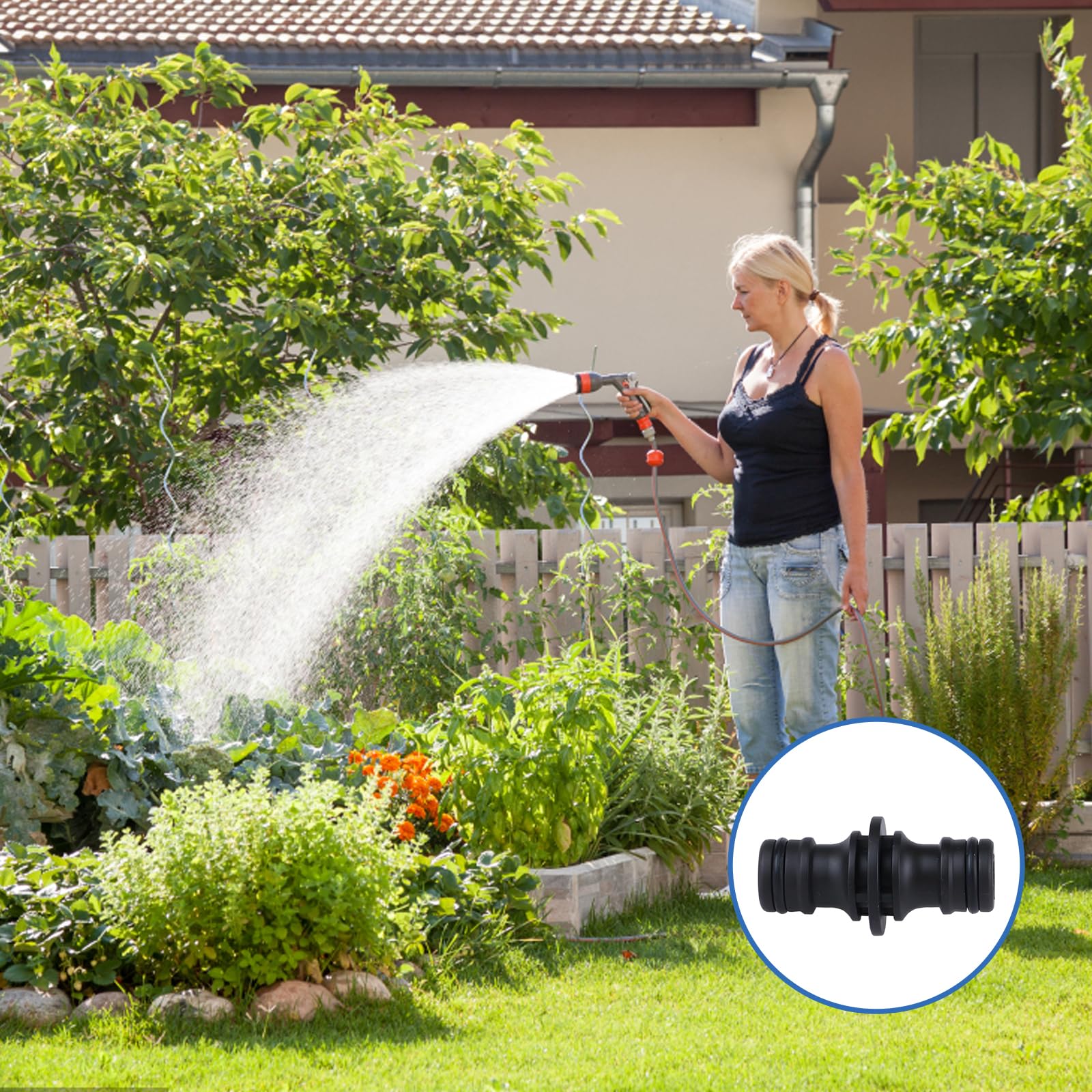 10 Stück 1/2 ZollSchlauchverbinder,Schlauch Kupplung,Gartenschlauchverbinder Doppelseitige Schlauchkupplung,Extender Verlängerung für Schlauchverlängerung
