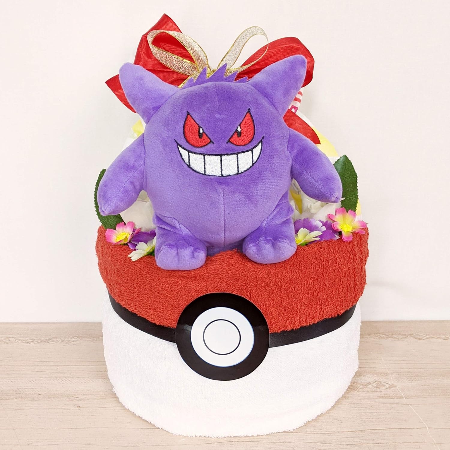 Amazon 選べる ポケモン アーチ型 ぬいぐるみ 出産祝い おむつケーキ 男の子 女の子 ゲンガー おむつケーキ ベビー マタニティ 通販