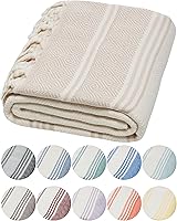 Vista 22 de DEMMEX Organic Diamond - Toalla turca de baño y playa 100% algodón turco certificado Oeko-TEX, ultra suave, de secado rápido, ligera, toalla