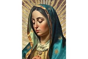 DIY 5D Diamond Painting Kits, Full Drill Religious Home Wall Decor Virgen de Guadalupe
