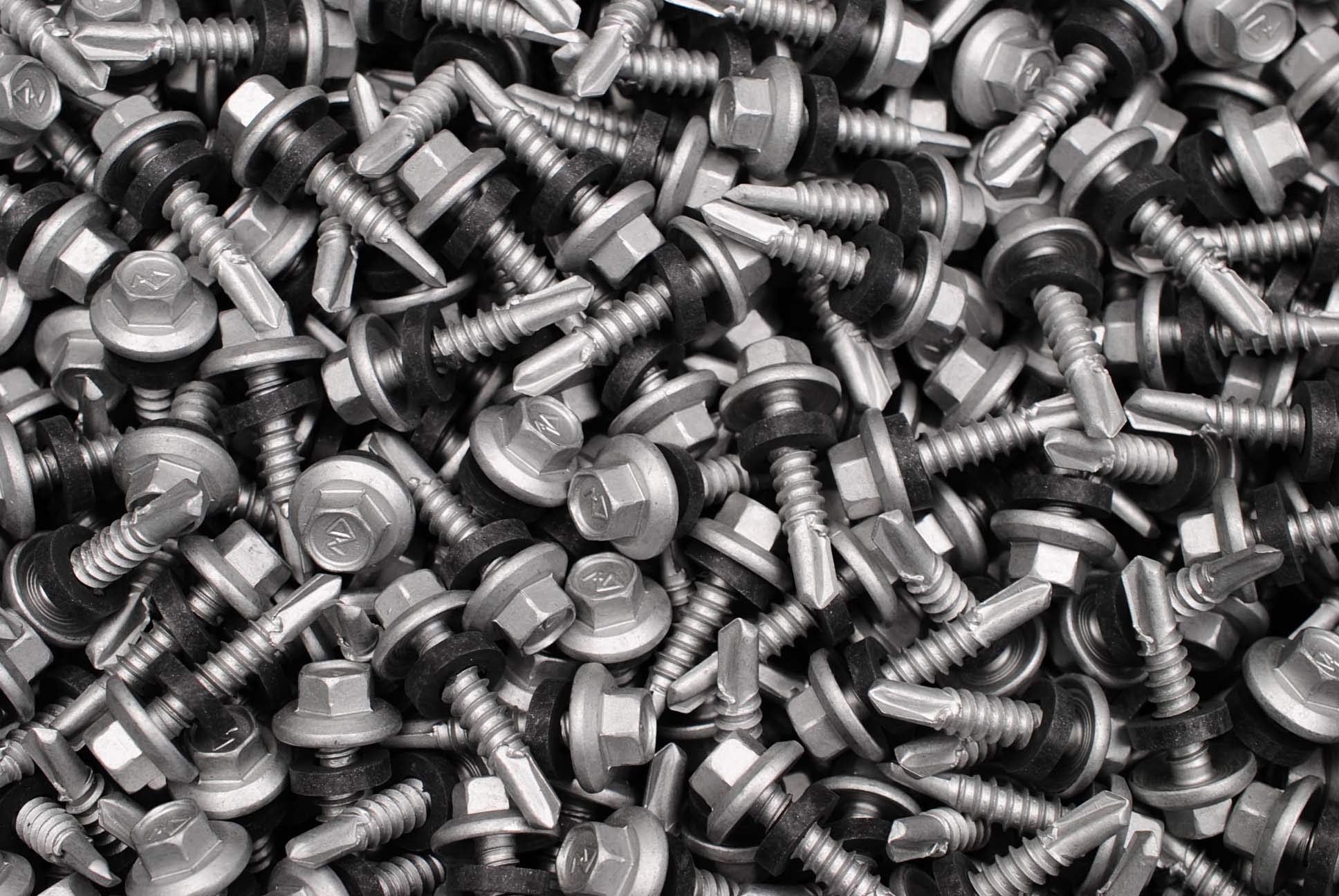 (300) Hex Flange Washer Head 12 x 1 Self-Drilling Neo-Tek Roofing Siding Screw