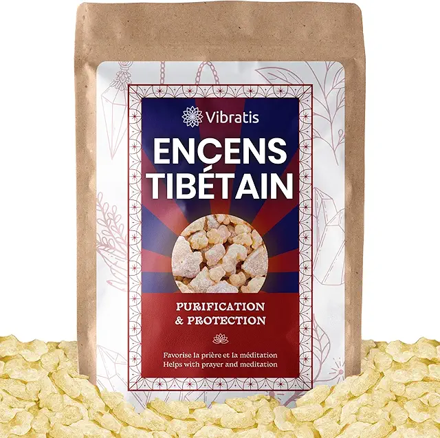 Encens Tibétain en Grains 50Gr - Purification Puissante et Protection Naturelle