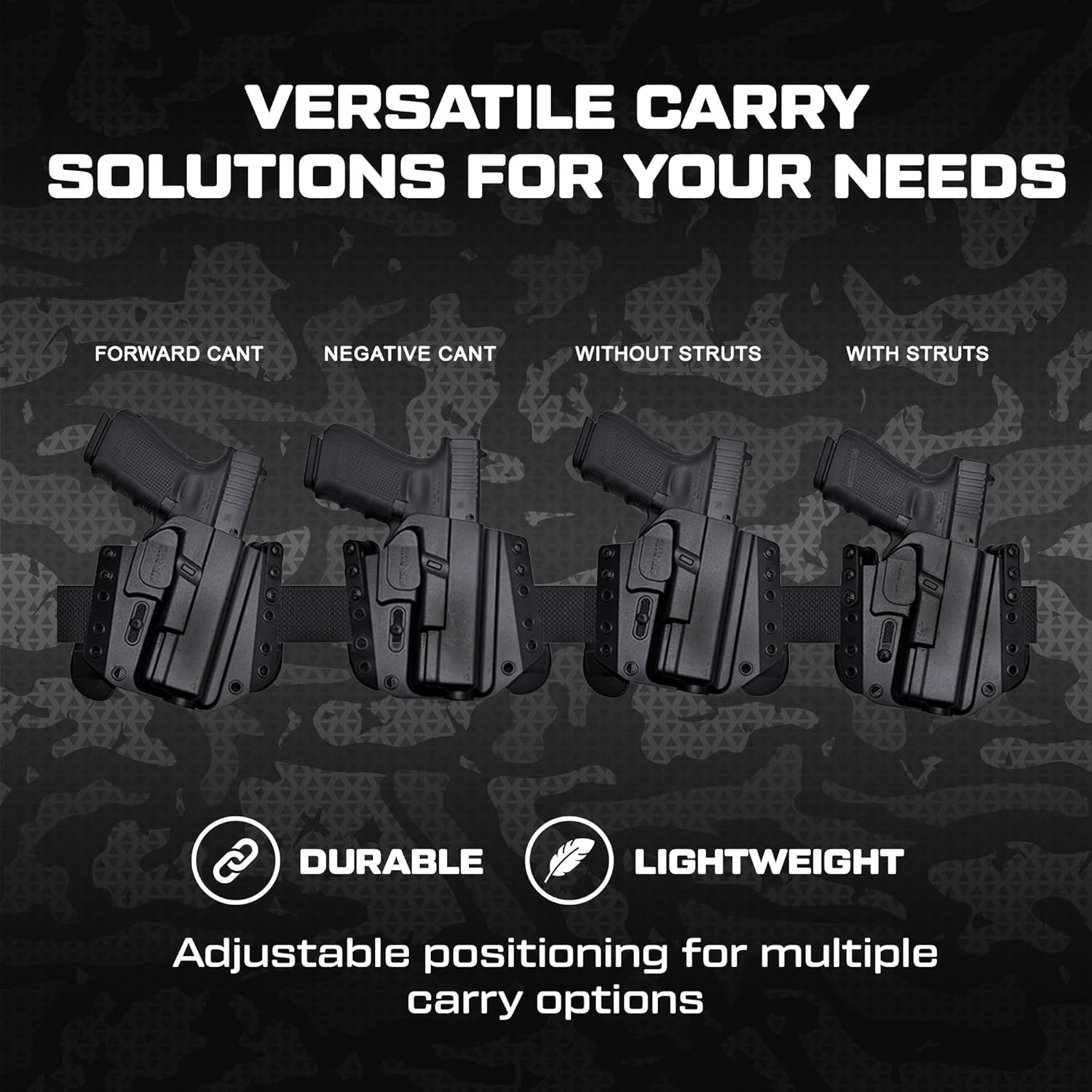 Paddle Attachments for OWB Concealed Carry Holster - Bravo Concealment