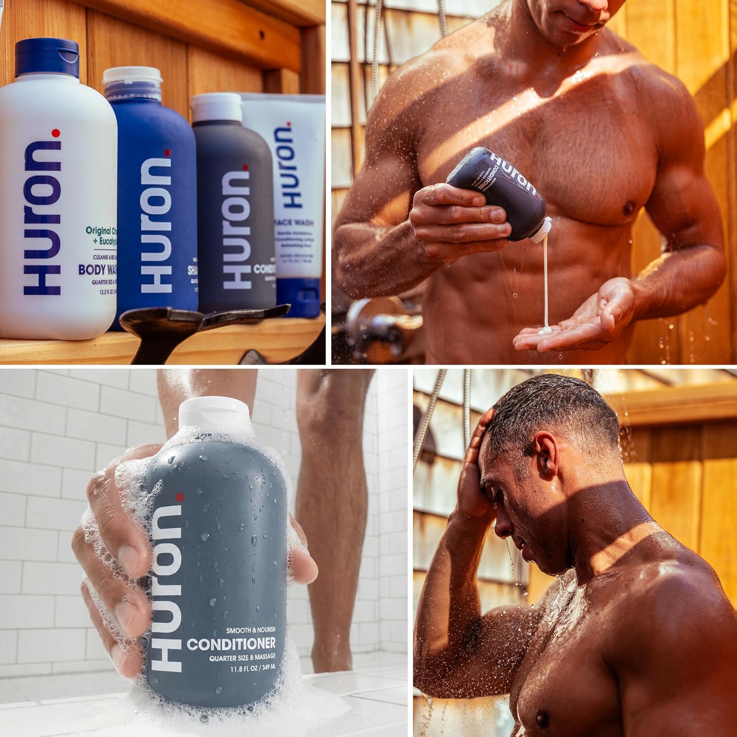 Huron Men’s Conditioner - Lightweight, Hydrating Conditioner - Eliminates Frizzy Hair, Moisturizes, & Restores Shine - Clean & Invigorating Scent - 100% Vegan Ingredients & Cruelty-Free - 11.8 Fl Oz - Image 6