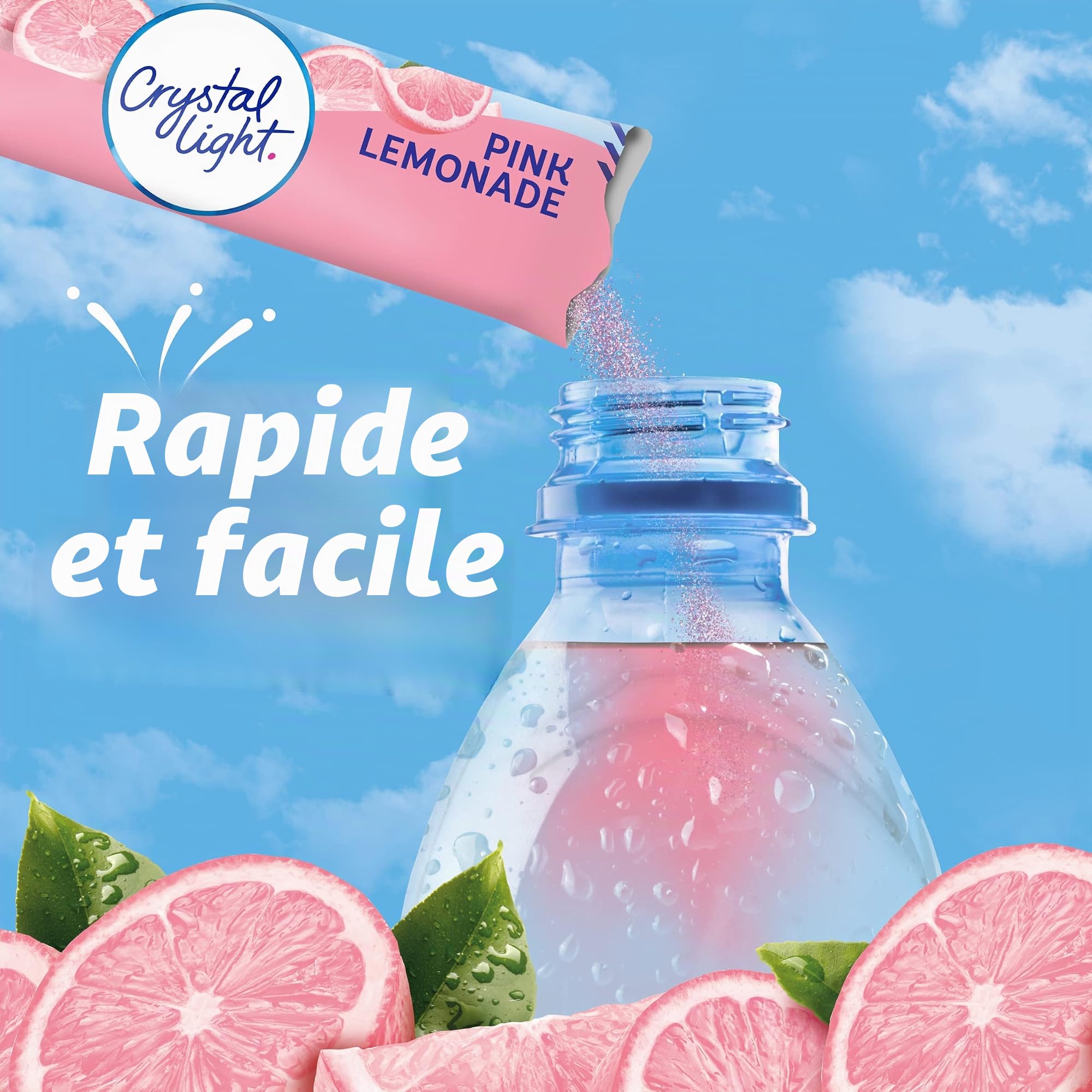 Crystal Light On The Go Pink Lemonade, 10-Packet Box (Pack of 4)