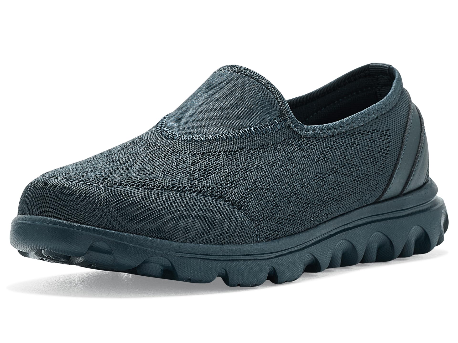 Propet Womens Tour Walker Strap Walking Walking Sneakers Shoes - Black