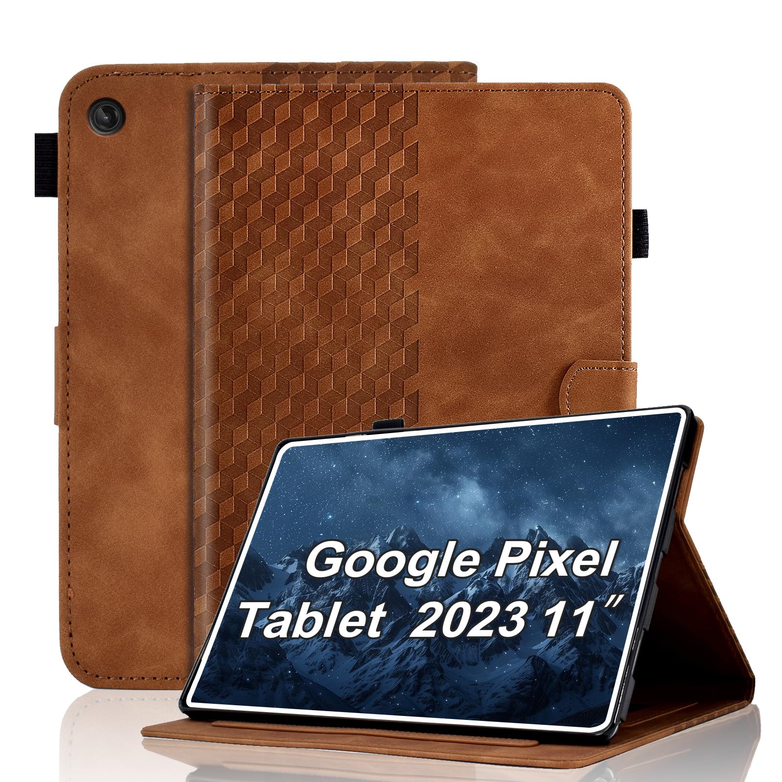 Varohix Case for Google Pixel Tablet 11 inch 2023 Magnetic PU Leather Folio Adjustable Stand Case with Card Holder Multi-Angle Viewing Flip Cover for