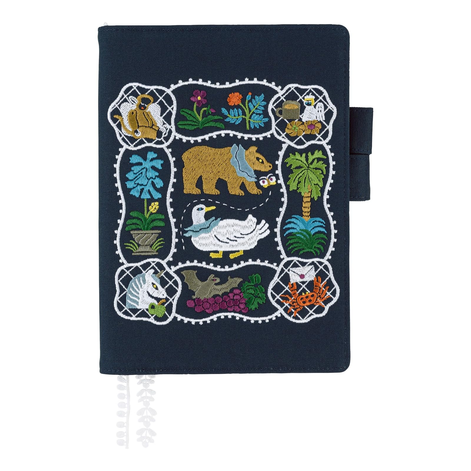 Hobonichi Techo Cousin A5 Notebook Cover Cotton Navy Okami Iio Japan