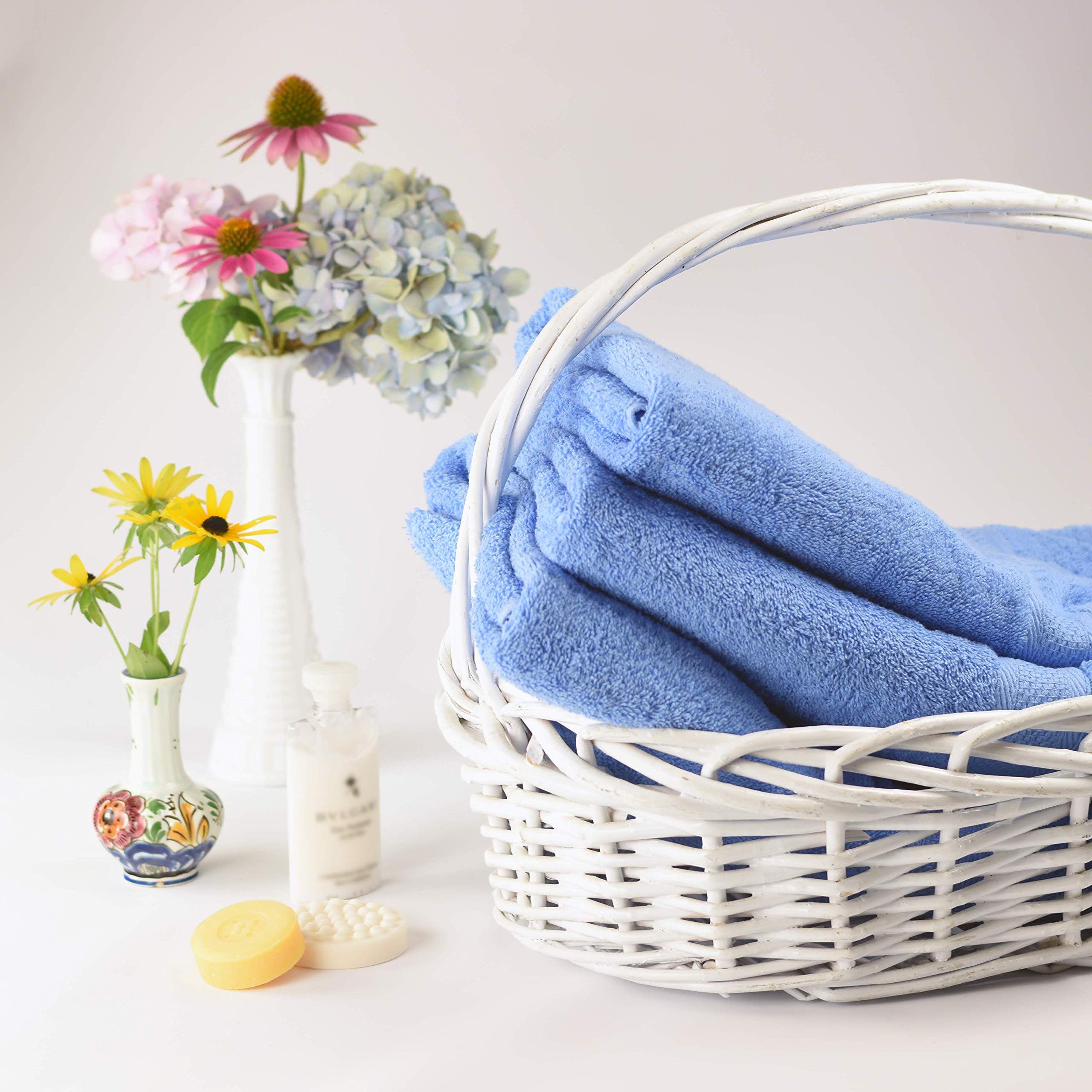 Amazon.co.jp: CrystalTowels プレミアムバスタオル 4パック 27×54
