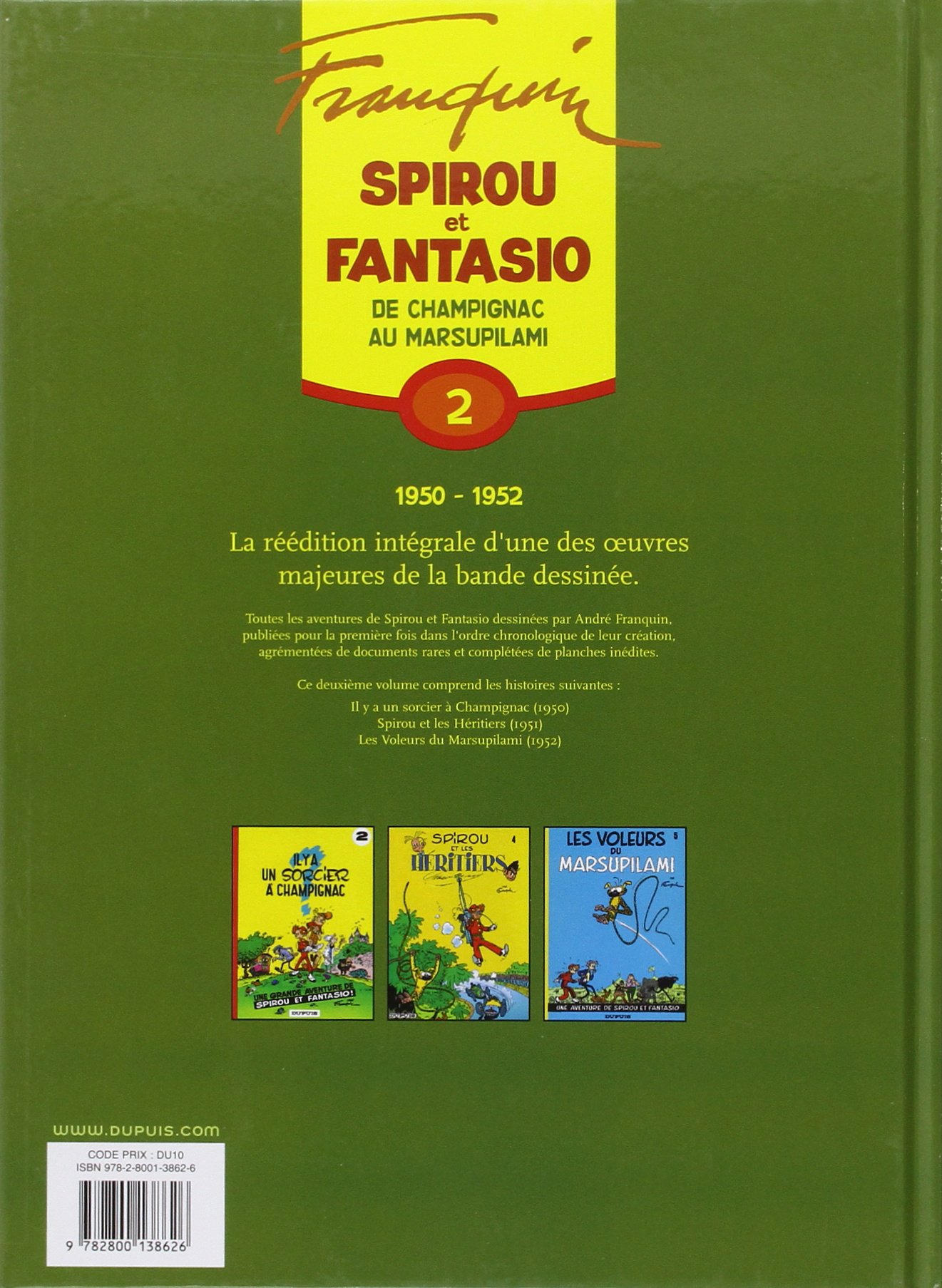 Spirou et Fantasio - L'intégrale - Tome 2 - De Champignac au Marsupilami: 1950-1952