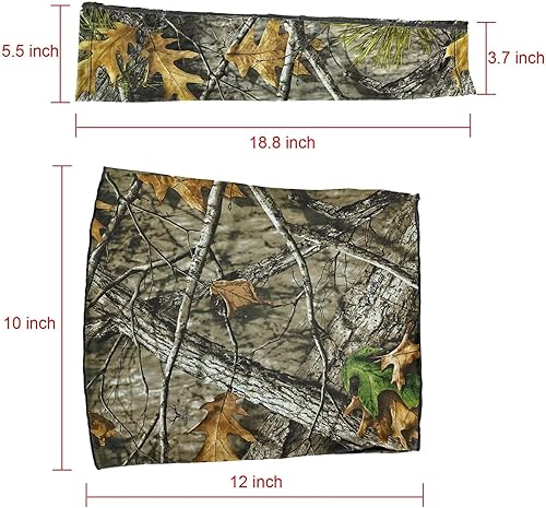 Vista 6 de LOOGU Sun Protection Cooling Arm Sleeves UPF 50+ Ice Silk Neck Gaiter Camo All Weather Hunting Fishing Hiking Cycling