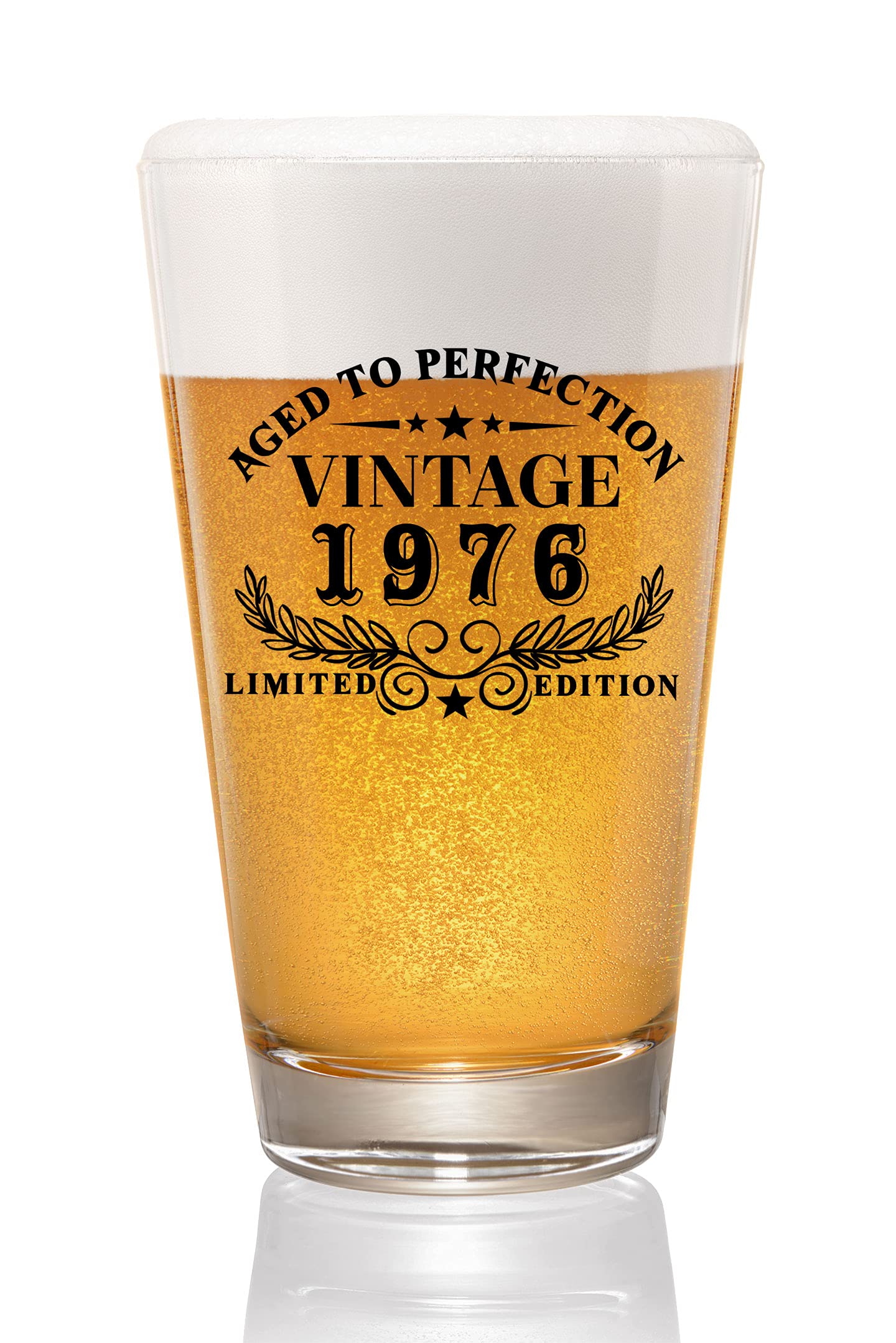 Amazon.com | Vintage 1976 45th Birthday Beer Glass 16 oz for Men, Birthday  Presents Man Woman Friend Turning 45, Happy Birthday Beer Glass for 45 Year  Old, 45 Years Gag Vintage Presents