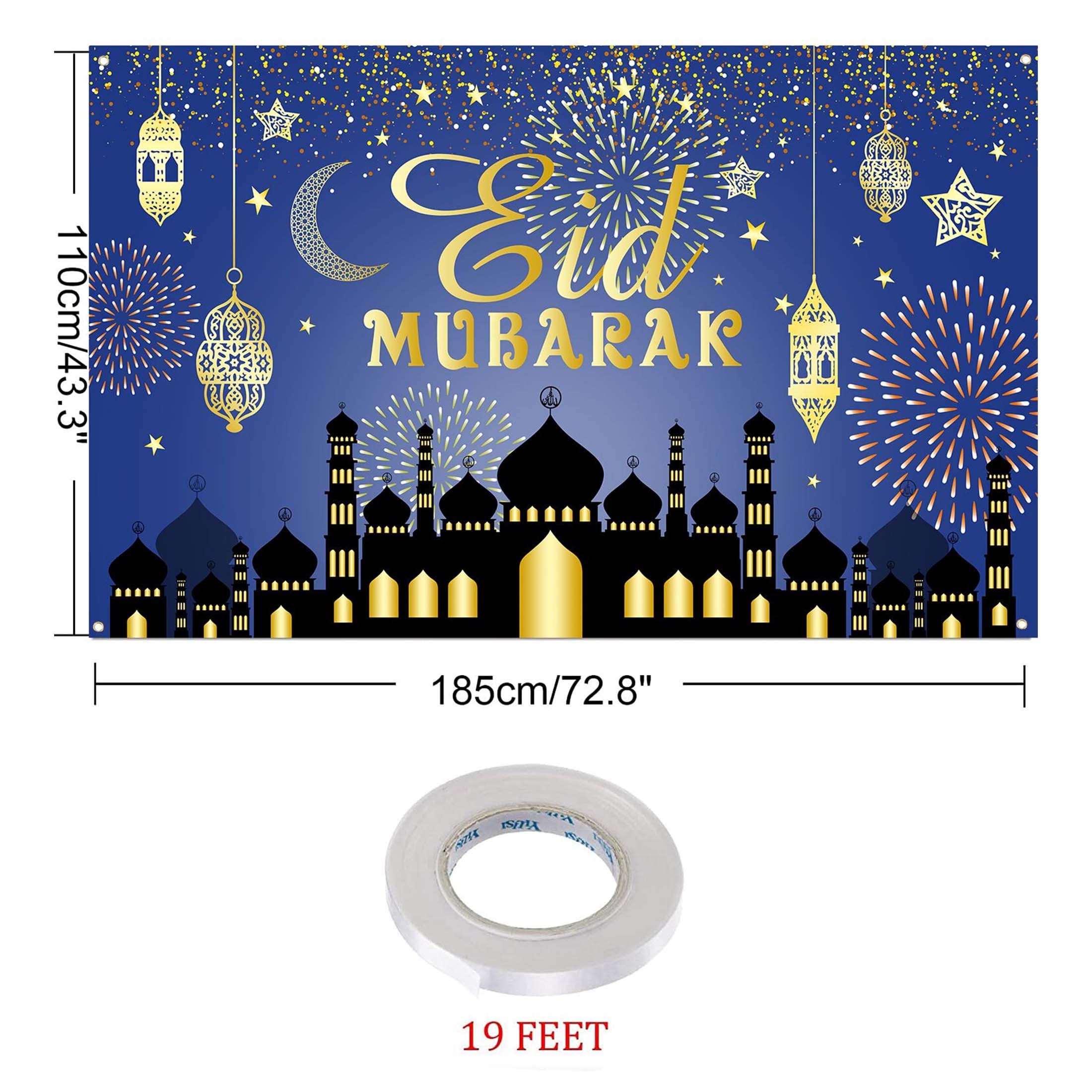 Banner Per LEid Mubarak, Decorazioni Per Il Ramadan Mubarak Decorations Muslim Eid Mubarak Festival Garland Decorations Eid Hanging For Islam Party Decorations P 56910198