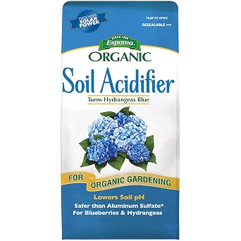 Espoma Organic Soil Acidifier Soil Amendment; Lowers Soil pH and Turns Hydrangeas Blue! Contains Elemental Sulfur and can be Used for Organic Gardening 6 lb. Bag - Pack of 2