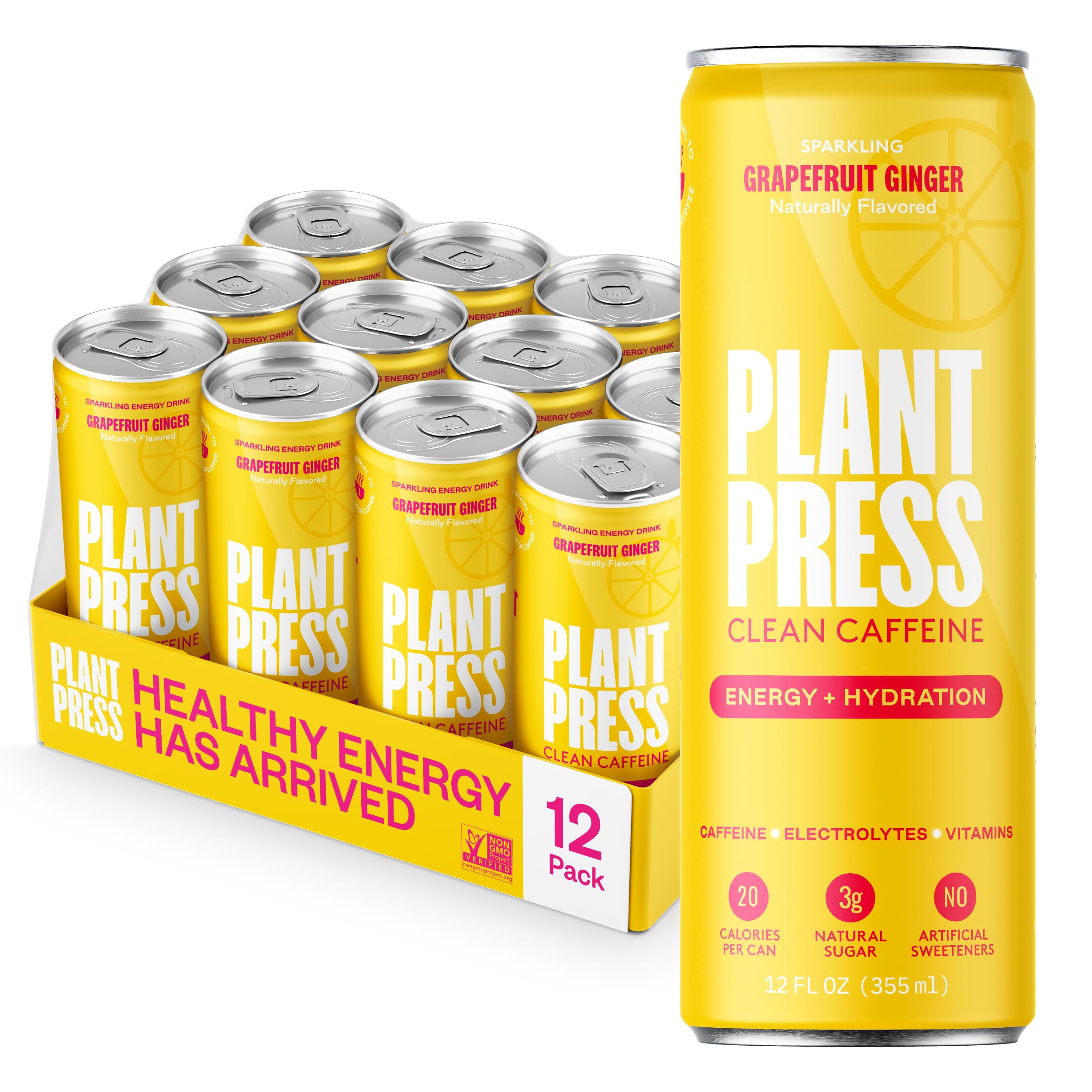 プラスエナジー Amazon.com : Plant Press - Organic Energy Drink, 100 mg Caffeine