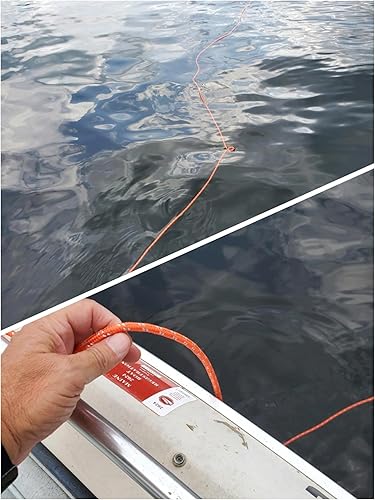 Miniatura 4 de Cuerda flotante marina de 14 de pulgada x 32 pies (32.8 ft) para navegación, pesca, rafting, camping, senderismo, caza, ancla, amarre, líneas de
