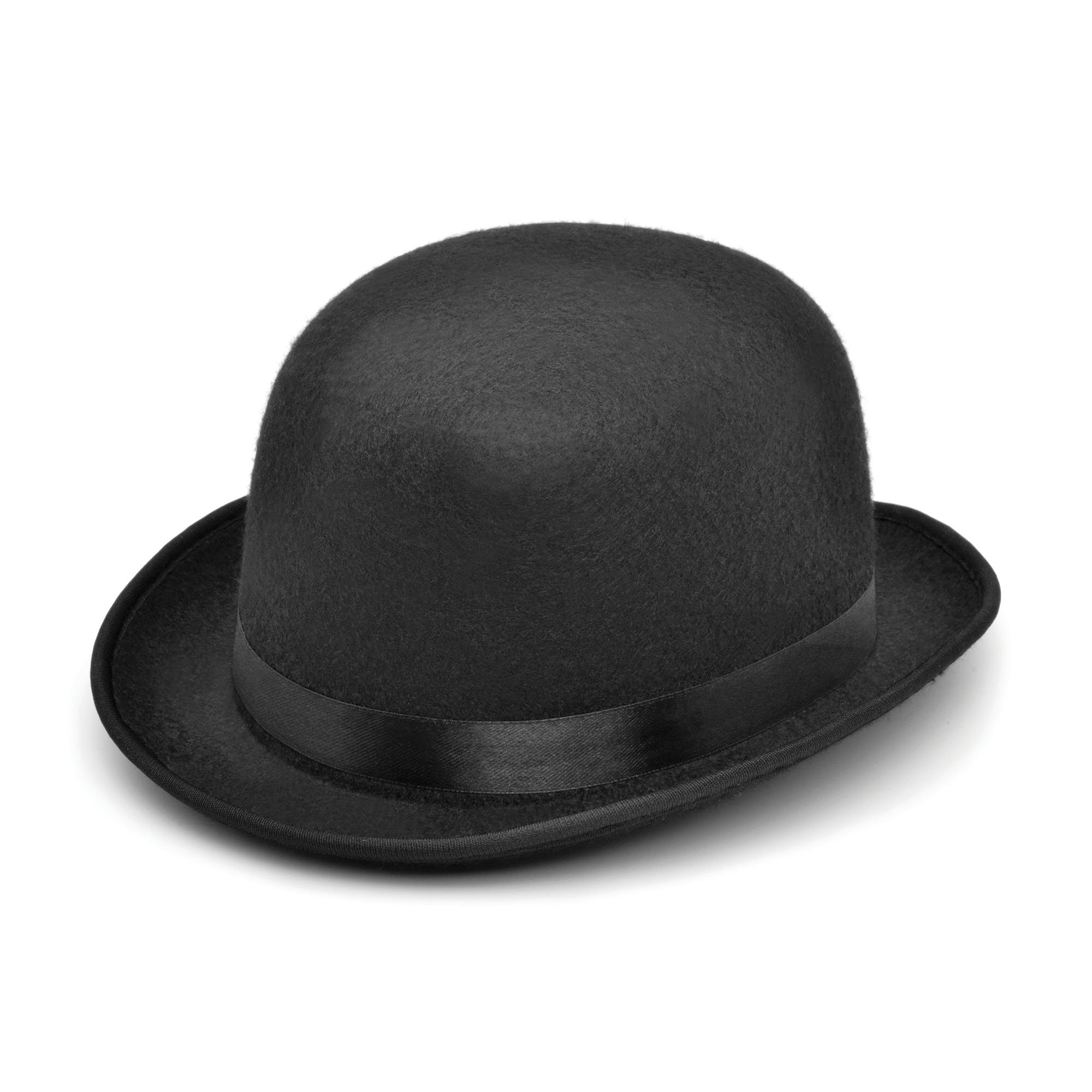 Bowler Black Felt Adult Small Hat For Fancy Dress Party