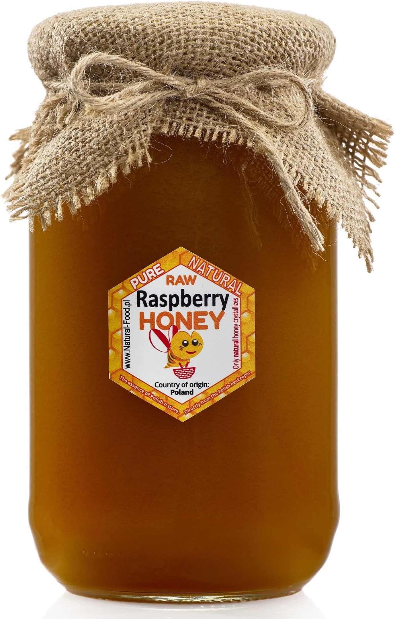 – RAW HONEY direct from beekeepers in Poland | 11KG | RASPBERRY HONEY| Raw, natural, very healthy, with no additives. Unfiltered, not spun or heated | Made by bees