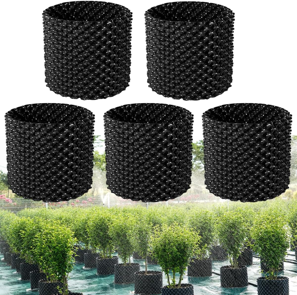 15 Gallon Air Pruning Container, 5pcs Raised Garden Beds