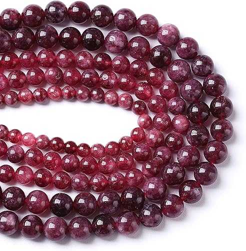 Miniatura 3 de 36 cuentas espaciadoras redondas sueltas de jade natural de 0.394 pulgadas para hacer joyas, cuentas de piedra de energía curativa, pulseras y