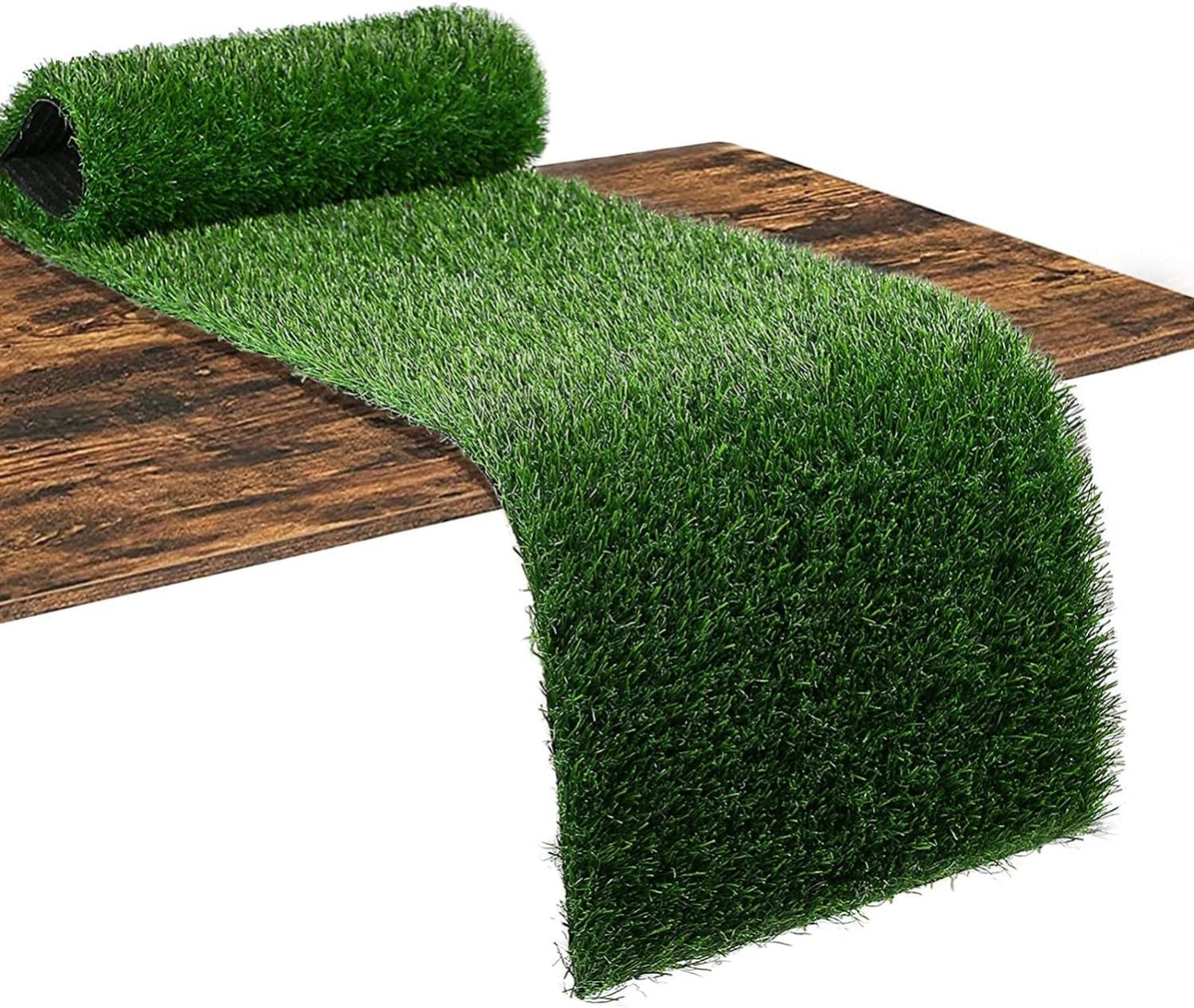 Sponsored Ad – KAHEIGN Artificial Grass Table Runner, 36CM x 122CM Faux Grass Table Cloth Easter Fake Grass Tabletop Mat for Football Theme Wedding Birthday Banquet Garden Party Decoration