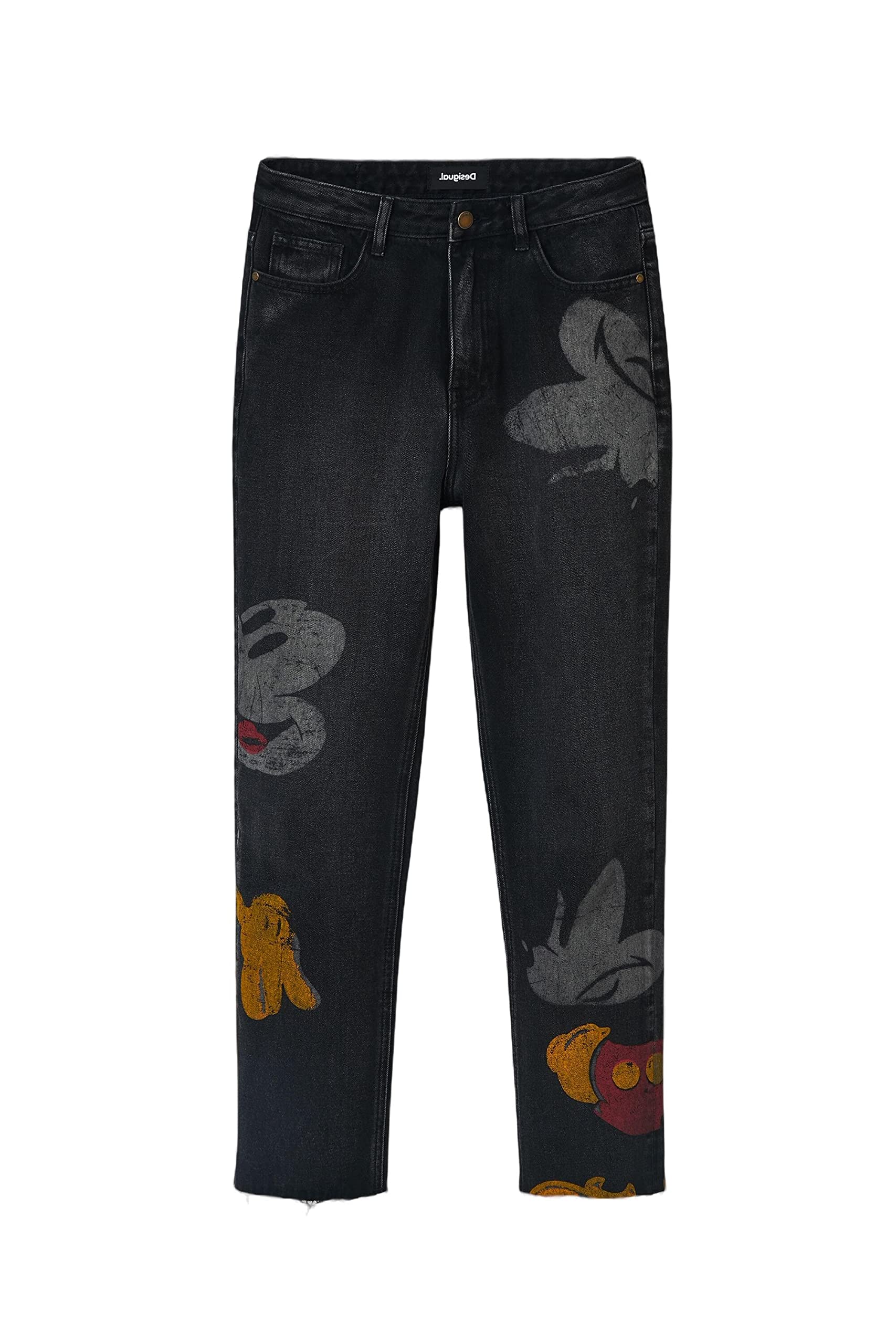 Desigual Women's Denim_Mickey, 2000 Black Jeans, 40