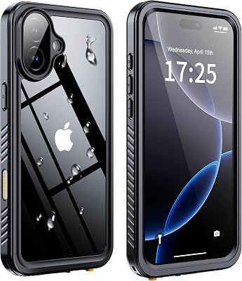 ANTSHARE IP68 Waterproof Case for iPhone 16 Plus - Built-in - best waterproof case iphone 16 plus