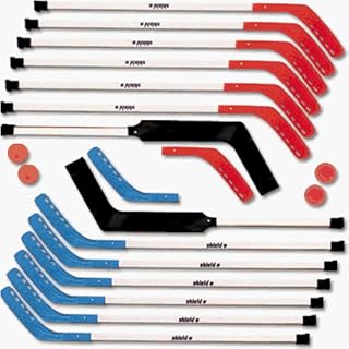 Floor Hockey Sets - Shield Middle School Wooden Hockey Set