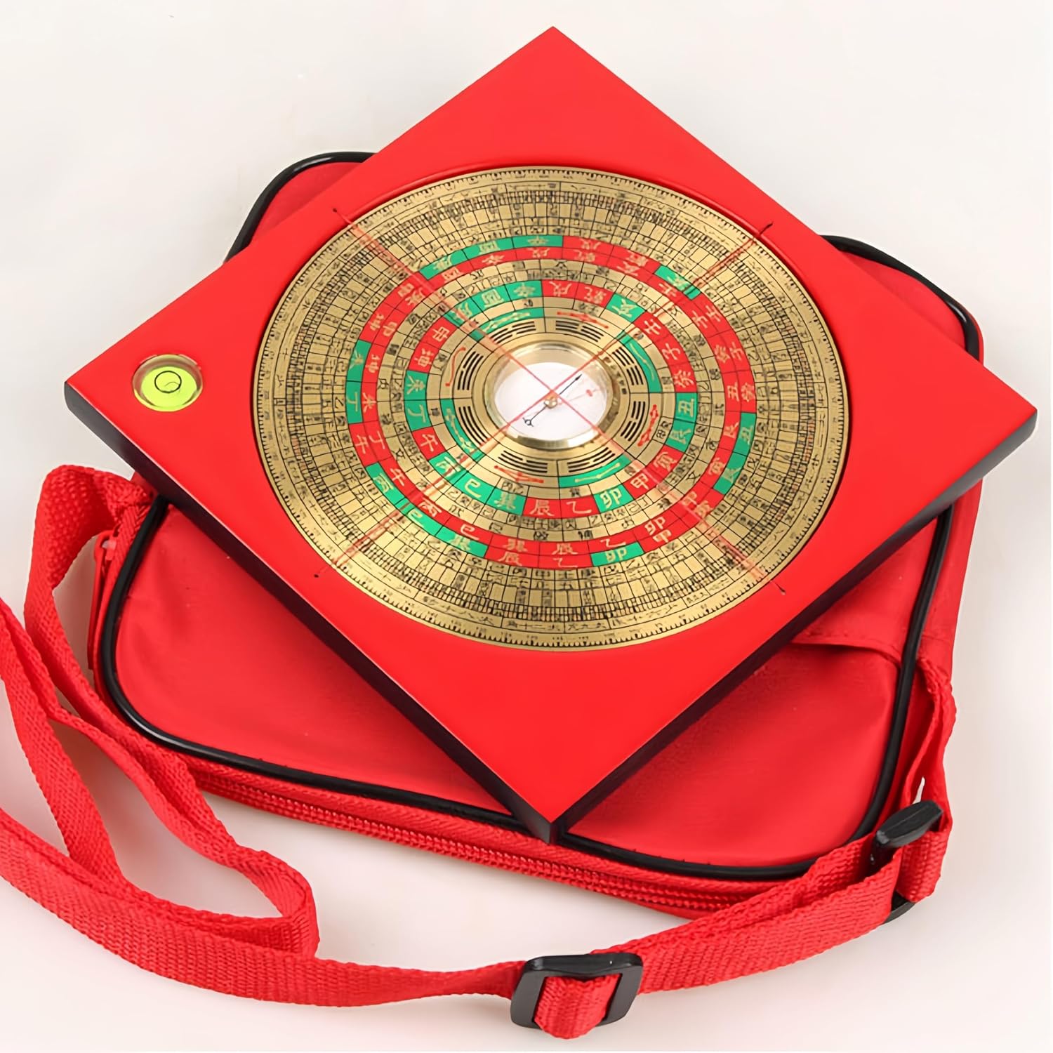 Top Brass Chinese Feng Shui Compass, Luo Pan - Geomantic Compass Pointer, Feng Shui Decor & Gifts for Home, Chinese Decor & Gifts, Chinese New Year Decoration