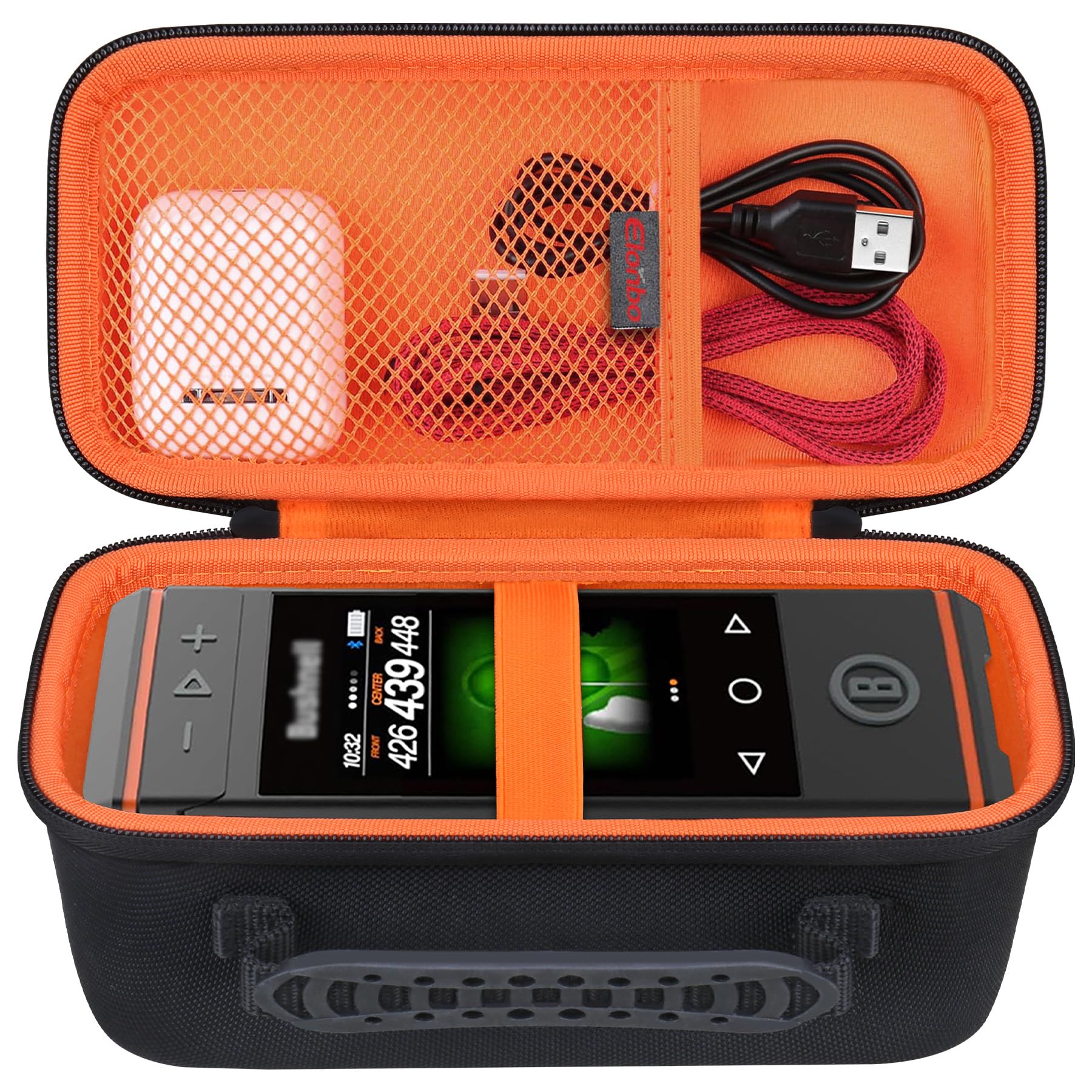 Elonbo Carrying Case ​for Bushnell Golf Wingman HD GPS Speaker, Orange