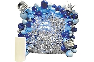 Mirror Silver Sequin Backdrop Shimmer Wall Decoration Panels