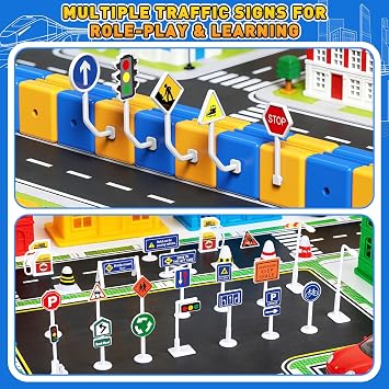 Electric Train Set for Kids Ages 3+, 225 Pcs 3D Track & 2 Trains | Build Flexible Multi-Level Routes with a USB-Charging Light-Up Train and Adult-Guided Setup