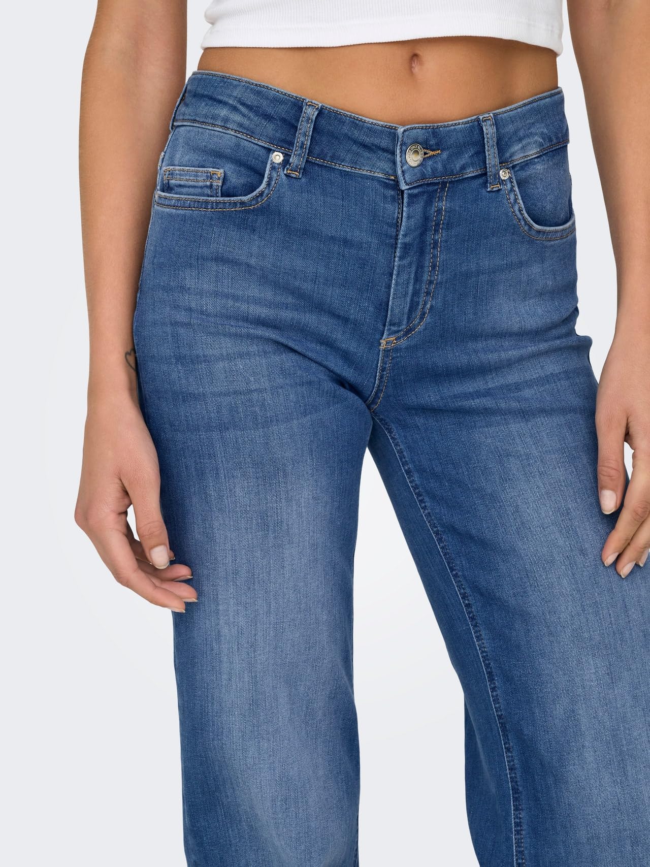 Only Onlblush Mid Straight DNM Rea12187 Noos, Media Blu Denim, (M) W x 30L