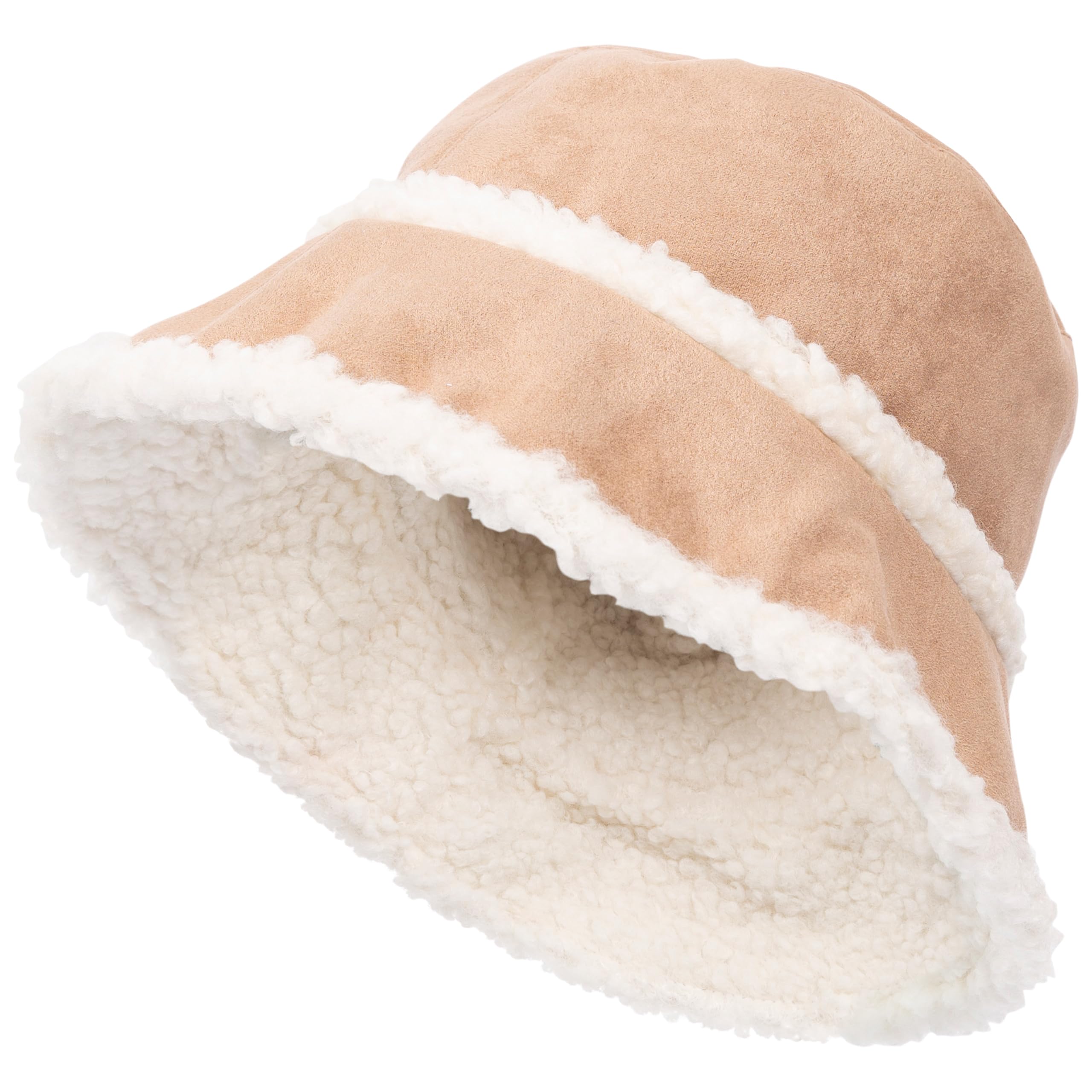 Trespass Unisex Tobacco Adults Bucket Hat Reversible Sherpa Serengetti
