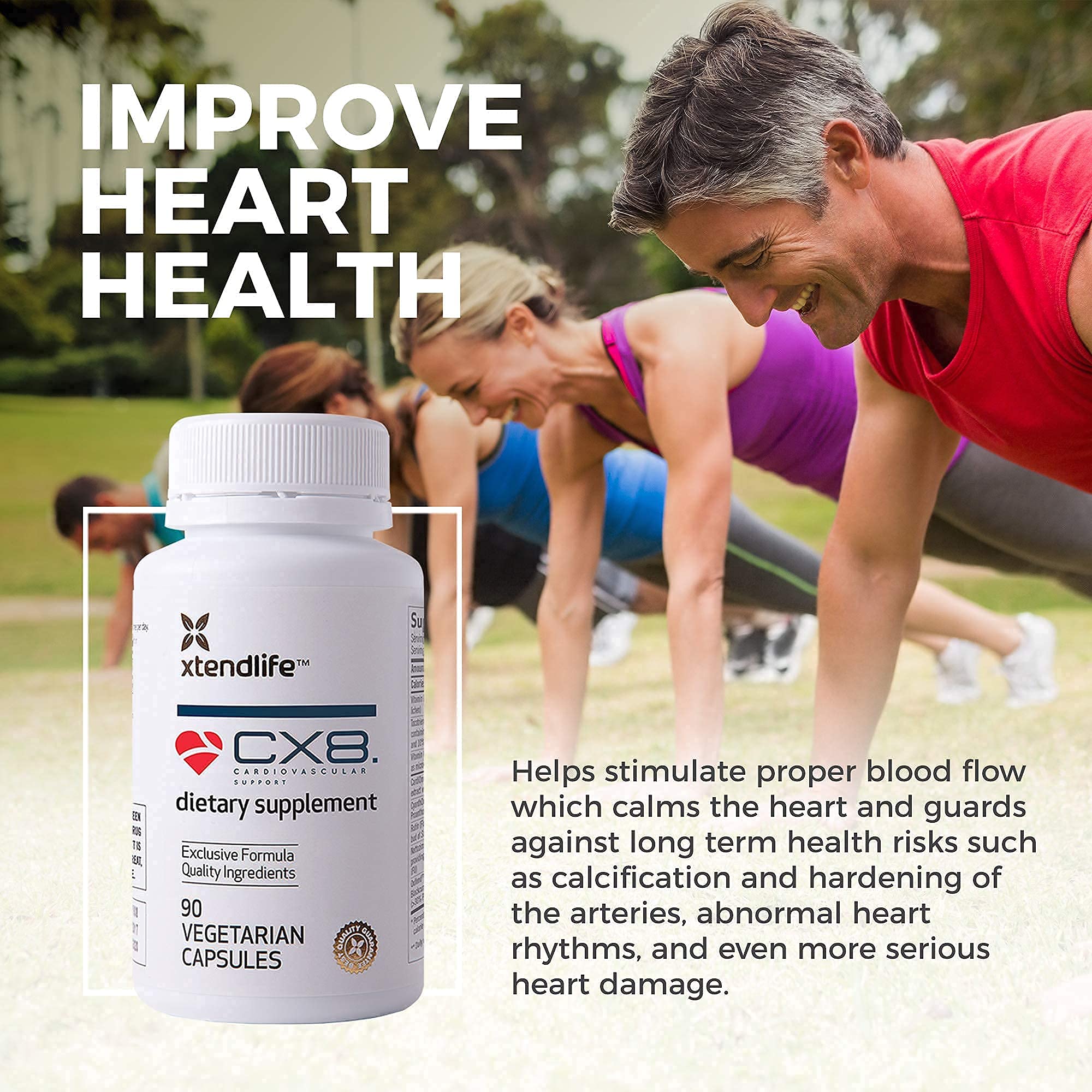 XtendLife CX8 Cardiovascular Support Supplement with Vitamin D