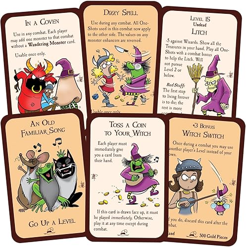 Miniatura 5 de Munchkin Witches de Steve Jackson Games, juegos de cartas de estrategia