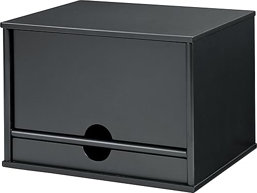 Miniatura 4 de Victor Wood Midnight Black Collection organizador de escritorio de 4 estantes negro 4720-5