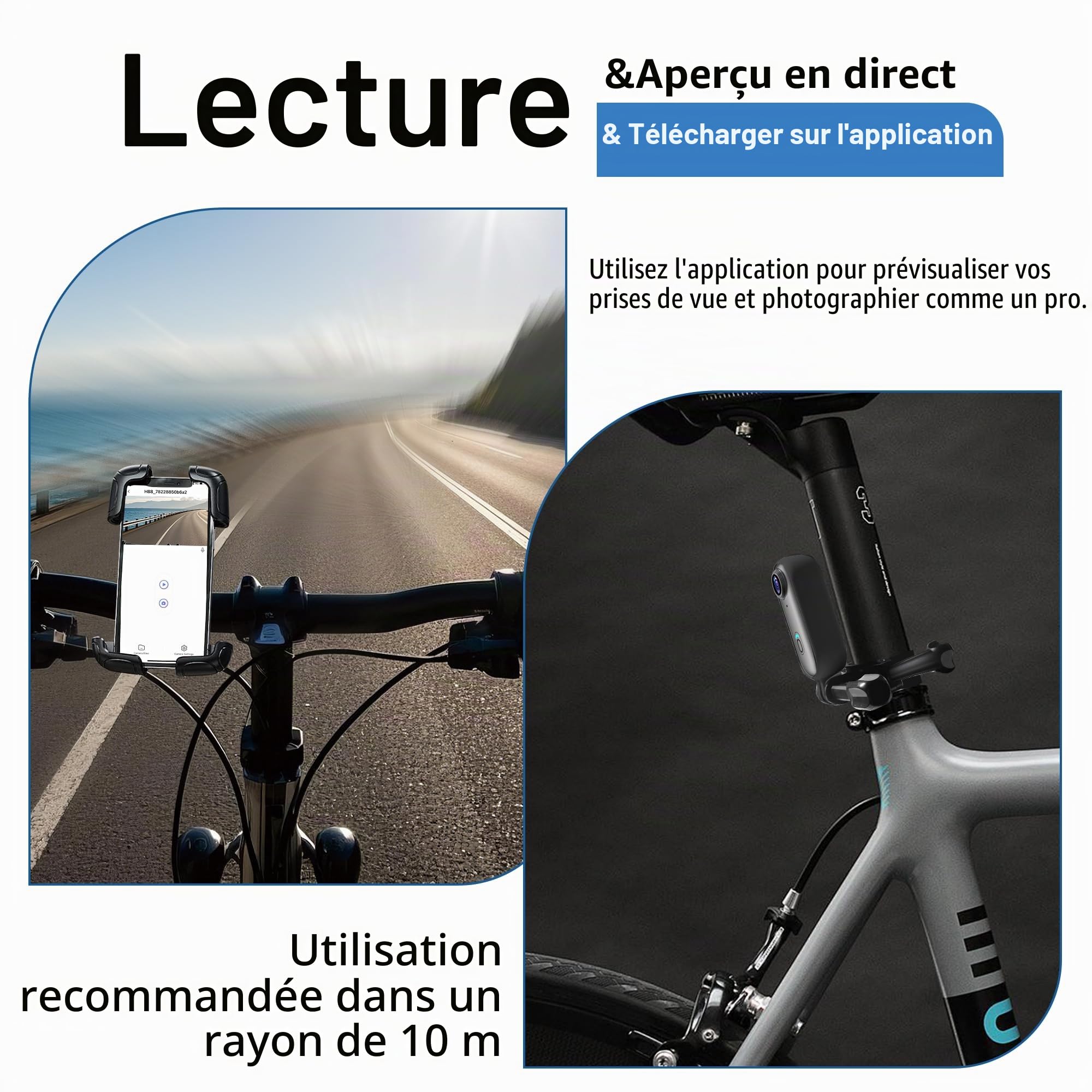 kaysunlink Caméra Sport 4K 30FPS avec 64GB Carte, Caméra Portable avec Support Pivotant à 360° et Clip Magnétique, Imperméable Action Cam pour Animaux domestiques, Cyclisme, Natation, Vlogging, Noir