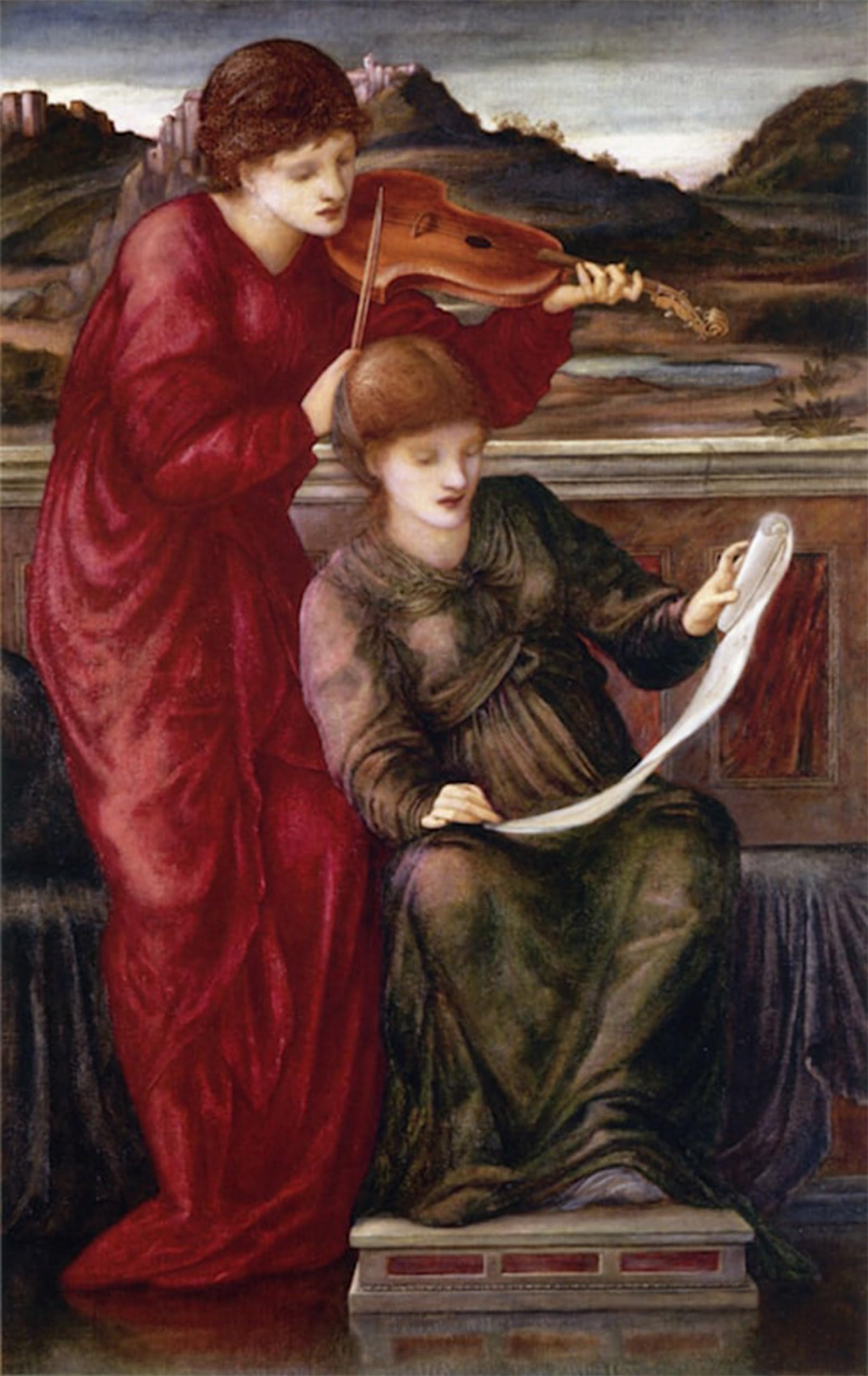 ARTXLXXBN Famous Painting Art Wall Decor Abstract Art Picture Music by Edward Burne-jones Animal Pictures for Home Decor 60x90cm