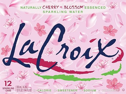 Miniatura 2 de LaCroix - Agua con gas, Cherry Blossom (Flor de cerezo), 12 onzas líquidas (paquete de 12)