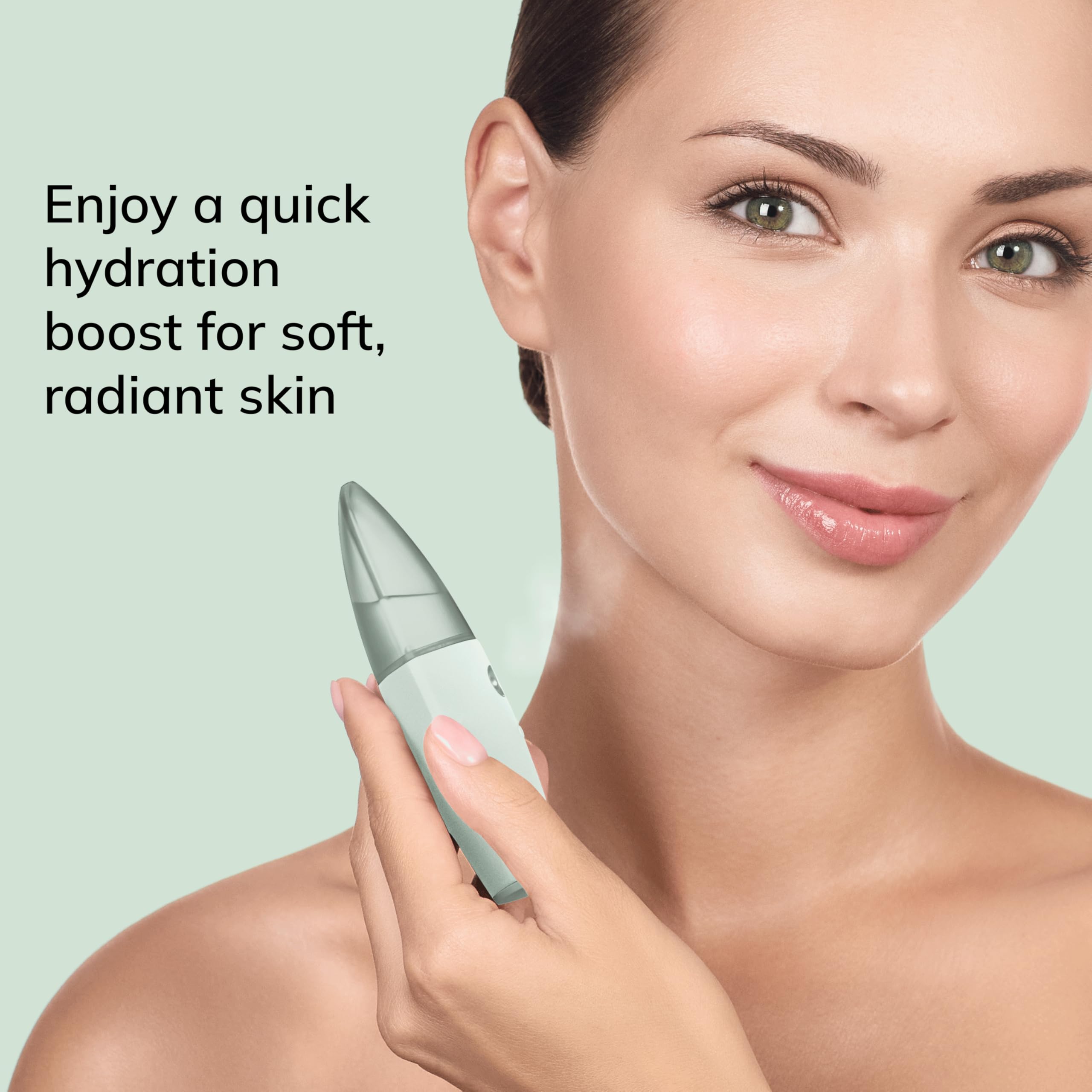 GESKE SmartAppGuided Facial Hydration Refresher 4 in 1 Wasserzerstäuber Gesichtsdampfer Gesichtsreinigungsgerät